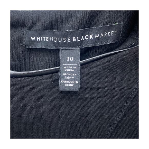 White House Black Market Black Sheath Dress Size 10 Women - Picture 13 of 16